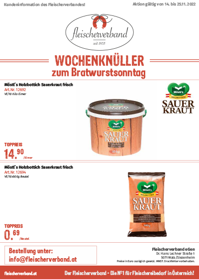 Möstel Sauerkraut 2022