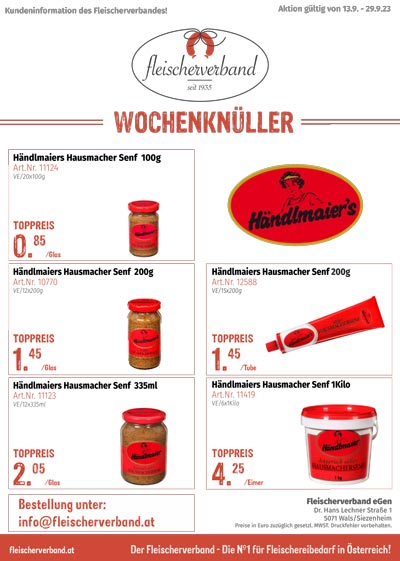Wochenknueller Haendlmaier Hausmacher Senf
